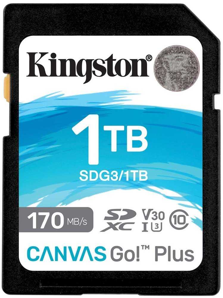KINGSTON Canvas Go Plus 1TB SDXC / CL-10 / UHS-I / U3 / V30 / 170R