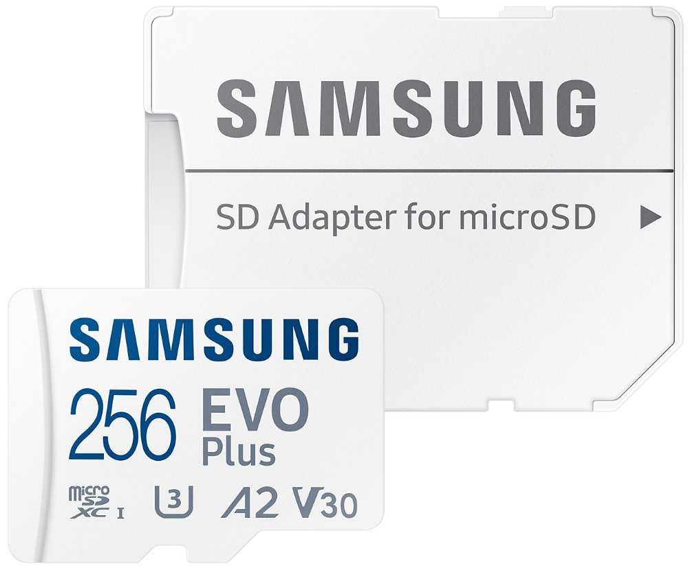 SAMSUNG EVO Plus 2024 MicroSDXC 256GB + SD Adaptér / CL10 UHS-I U3 / A2 / V30