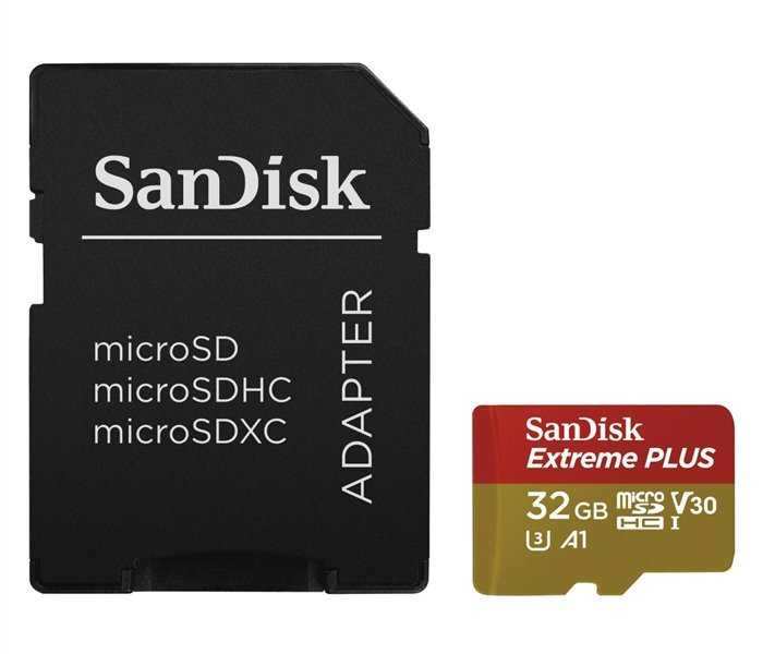 SanDisk Extreme Plus 32GB microSDHC / CL10 / A1 / UHS-I V30 / 95mb/s / vč. apdatéru