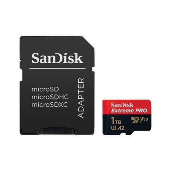SanDisk Extreme Pro 1TB microSDXC / CL10 / A2 / UHS-I U3 / 170mb/s / vč. adaptéru