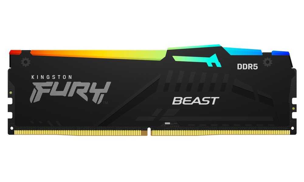 KINGSTON FURY Beast Black RGB 8GB DDR5 6000MT/s / CL40 / DIMM