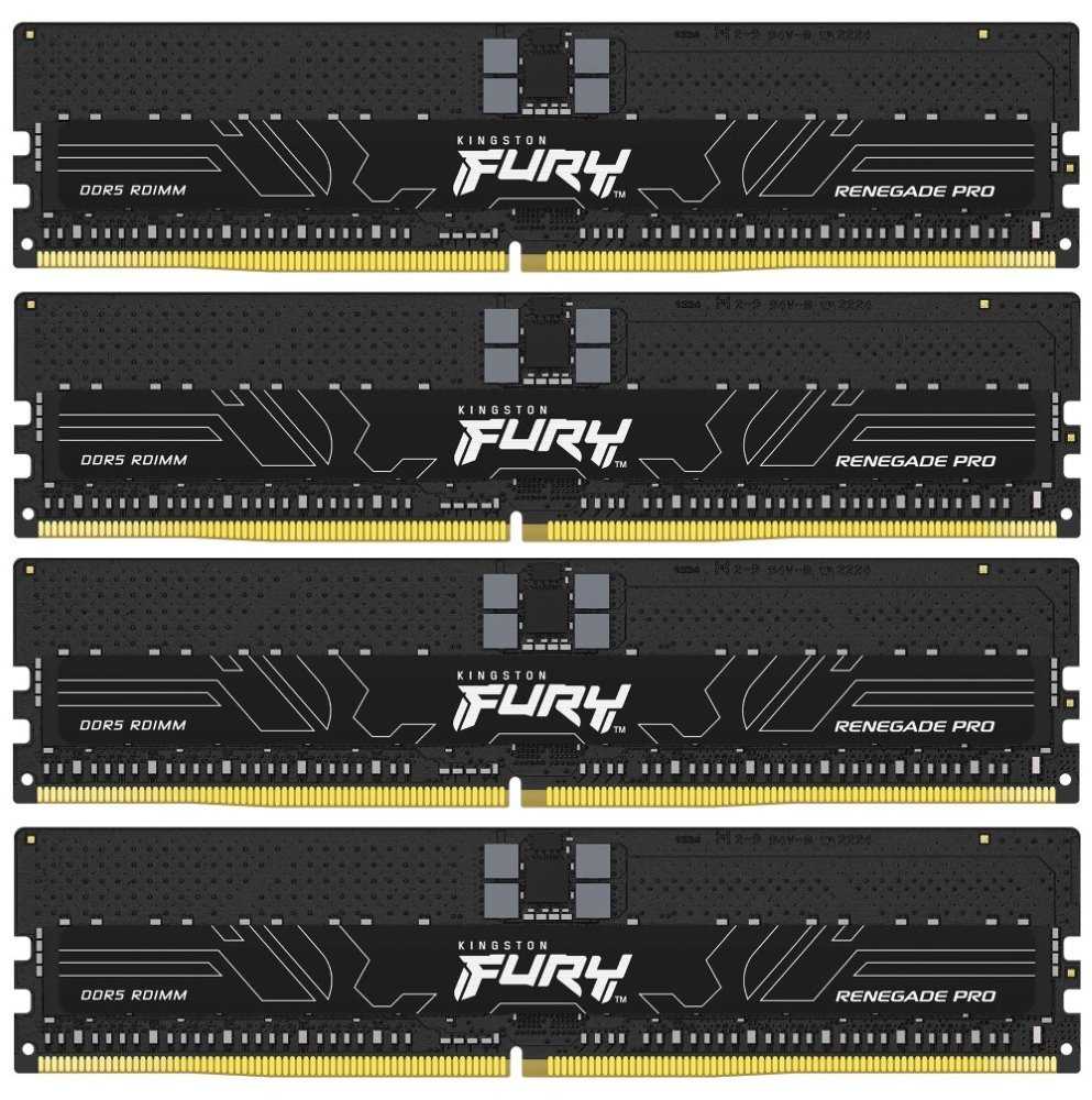 KINGSTON FURY Renegade Pro 128GB DDR5 4800MT/s / CL36 / DIMM / ECC Reg / Kit 4x 32GB