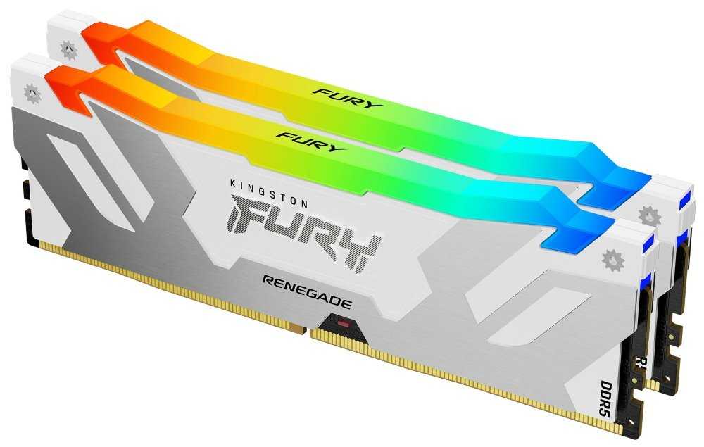 KINGSTON FURY Renegade White RGB XMP 32GB DDR5 6000MT/s / CL32 / DIMM / Kit 2x 16GB