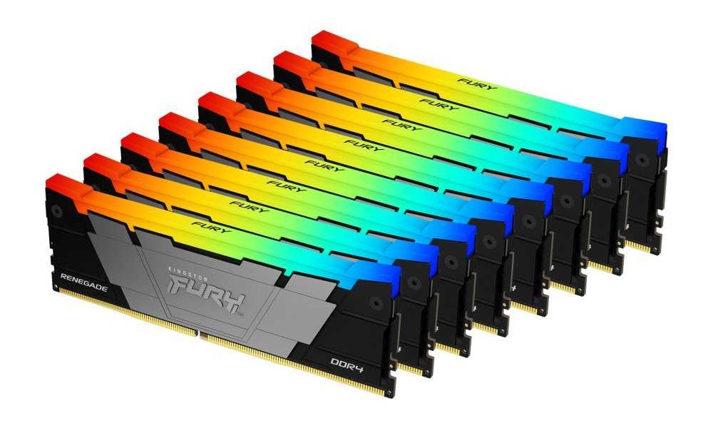 KINGSTON FURY Renegade RGB 256GB DDR4 3200MT/s / CL16 / DIMM / Black / Kit 8x 32GB