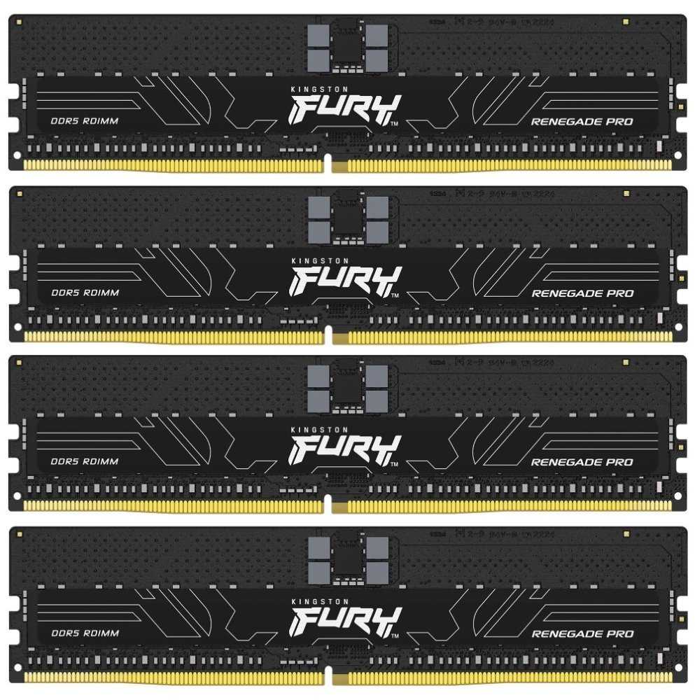 KINGSTON FURY Renegade Pro XMP 64GB DDR5 6400MT/s / CL32 / DIMM / ECC Reg / Kit 4x 16GB