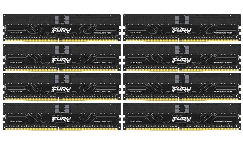 KINGSTON FURY Renegade Pro XMP 128GB DDR5 6400MT/s / CL32 / DIMM /  ECC Reg  / Kit 8x 16GB
