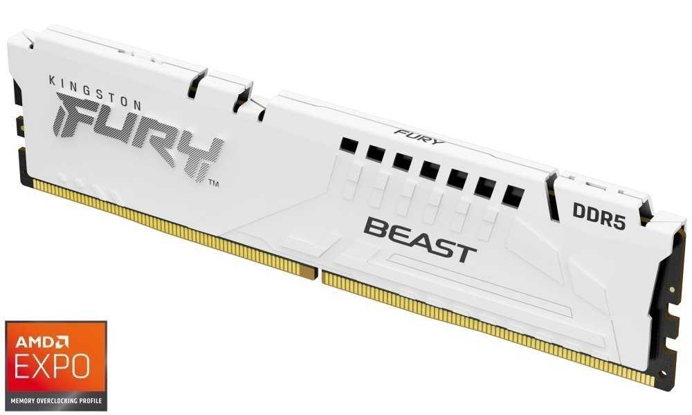 KINGSTON FURY Beast White EXPO 32GB DDR5 6400MT/s / CL32 / DIMM