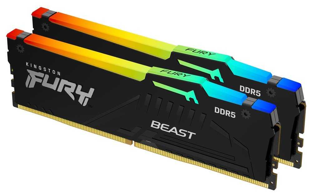 KINGSTON FURY Beast Black RGB XMP 32GB DDR5 6000MT/s / CL30 / DIMM / Kit 2x 16GB