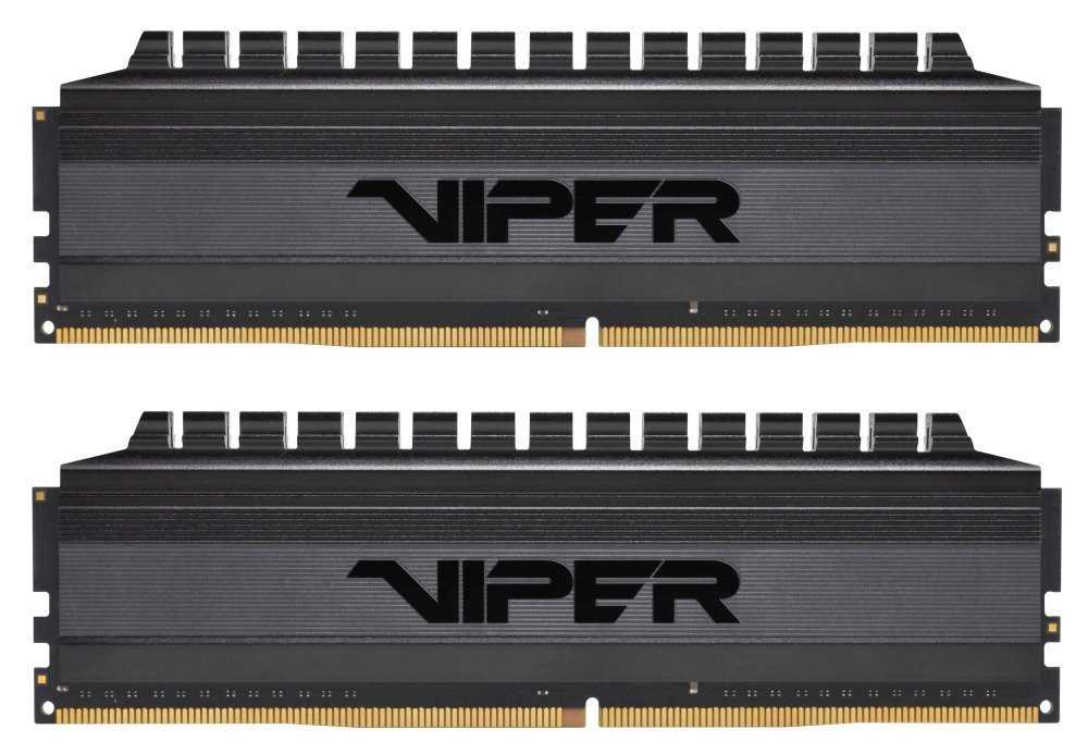 PATRIOT Viper 4 Blackout 64GB DDR4 3200MT/s / DIMM / CL16 / 1,35V / Heat Shield / KIT 2x 32GB