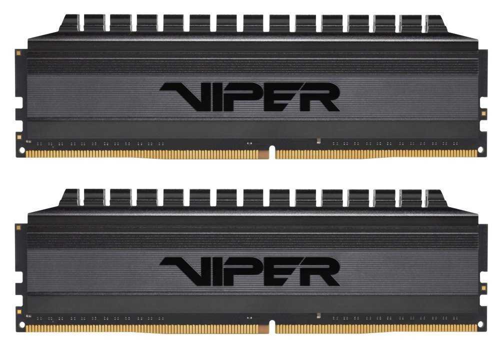 PATRIOT Viper 4 Blackout 64GB DDR4 3600MT/s / DIMM / CL18 / 1,35V / Heat Shield / KIT 2x 32GB