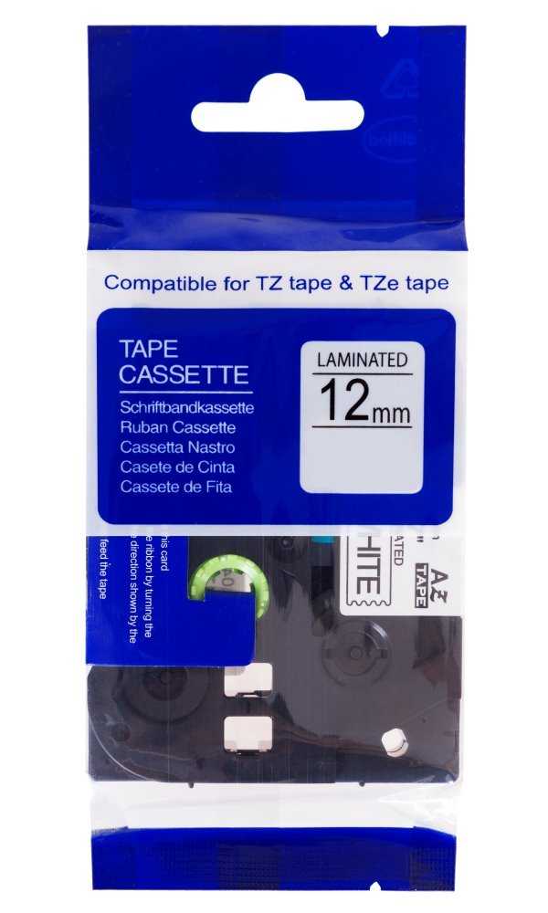 PRINTLINE kompatibilní páska s Brother TZE-133, TZ-133 12mm, modrý tisk/průsvitný podklad