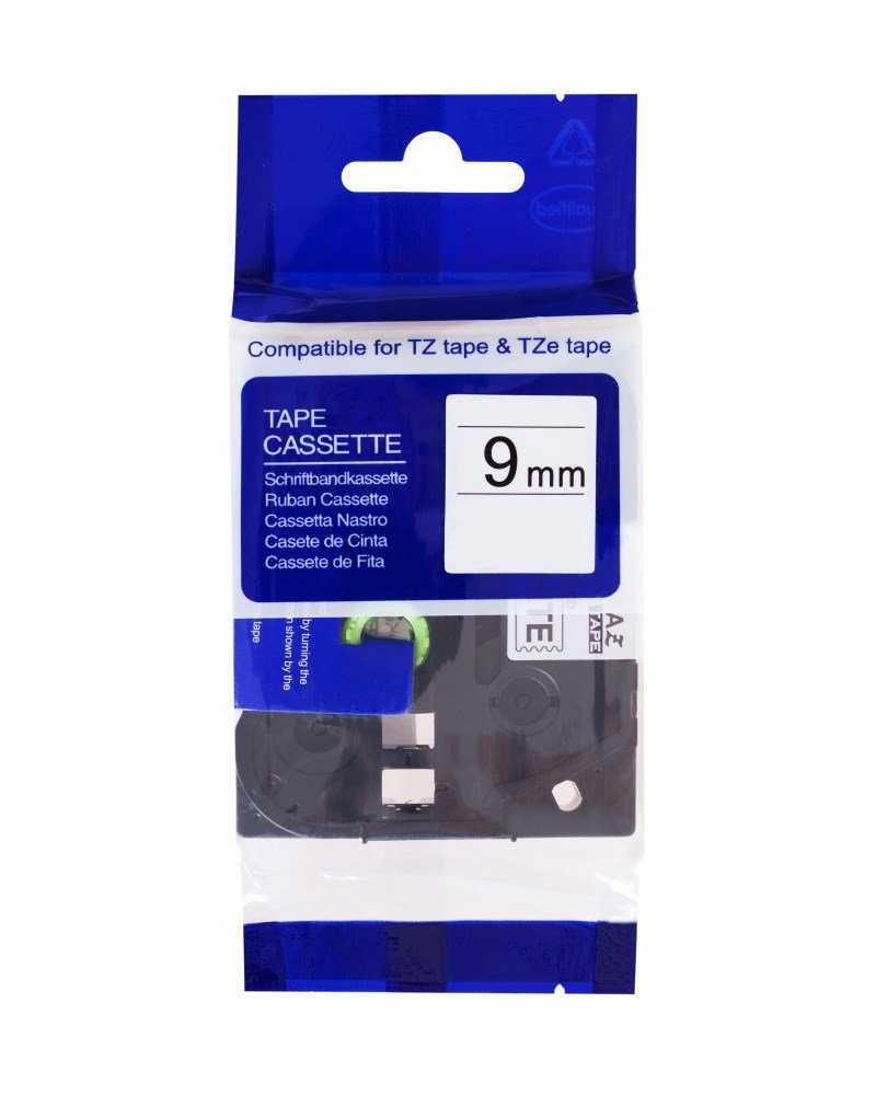 PRINTLINE kompatibilní páska s Brother TZE-223, 9mm, modrý tisk/bílý podklad