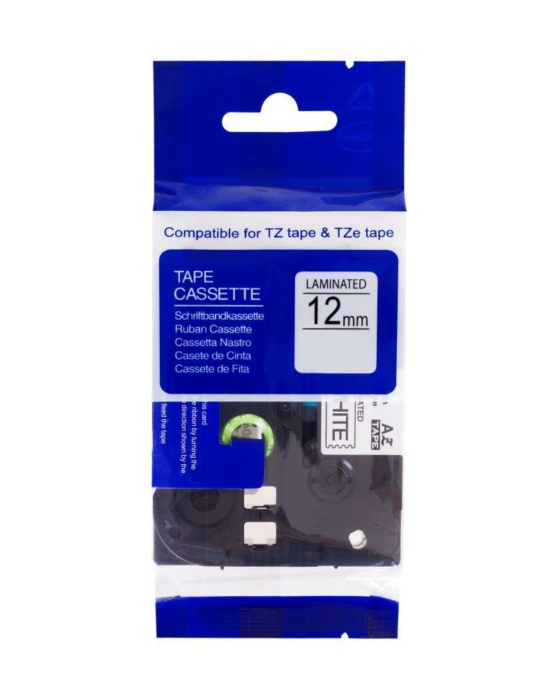 PRINTLINE kompatibilní páska s Brother TZE-535, 12mm, bílý tisk/modrý podklad
