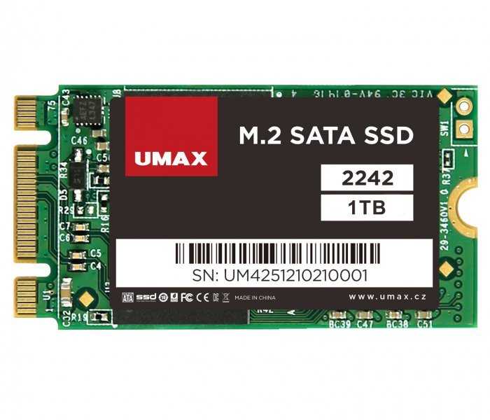UMAX SSD 1TB/ interní/ M.2/ 2242/ SATAIII/ 3D TLC