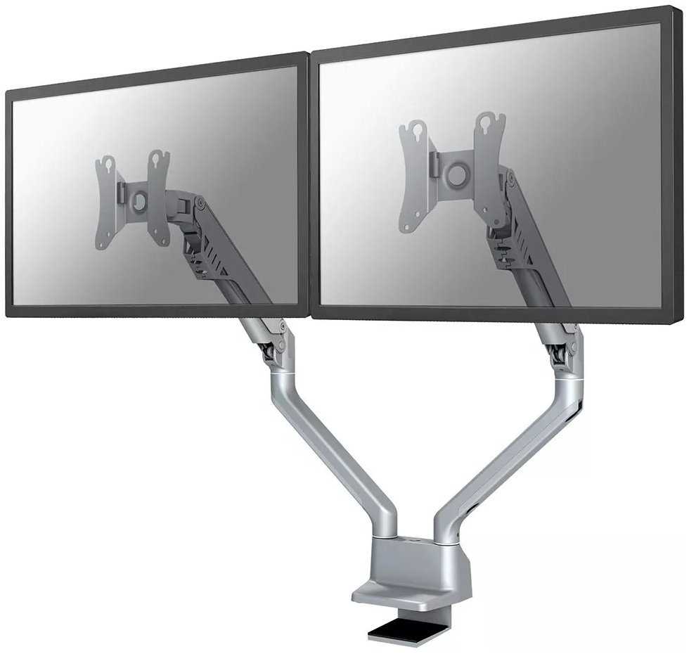 Neomounts  FPMA-D750DSILVER2 / Flat Screen Desk Mount (clamp/grommet)  / Silver