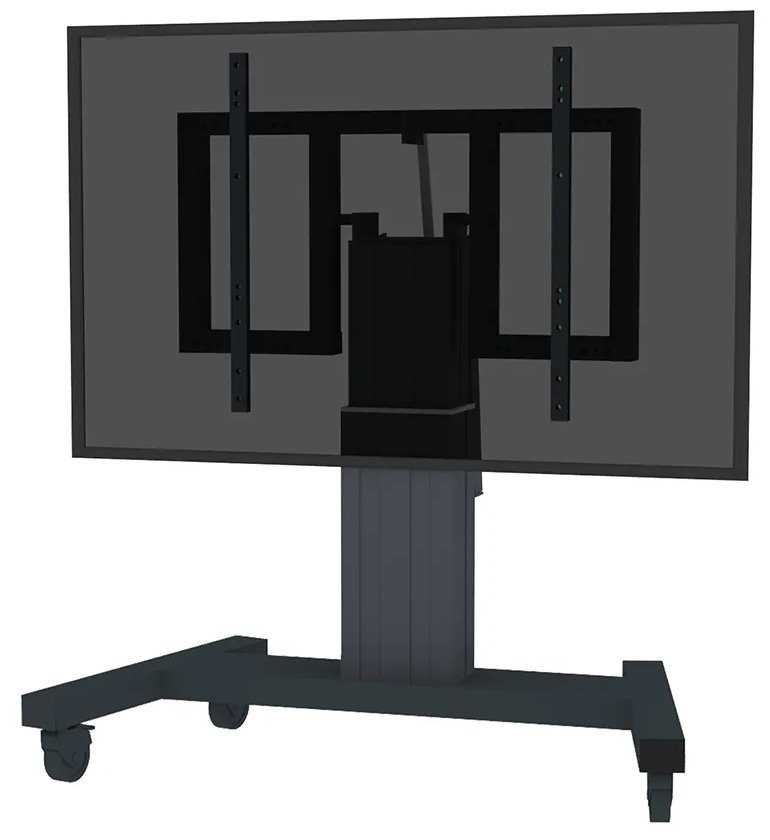 Neomounts  PLASMA-M2550TBLACK / Motorised Mobile Floor Stand (90° tilt) - VESA 200x200 up to 800x600 / Black