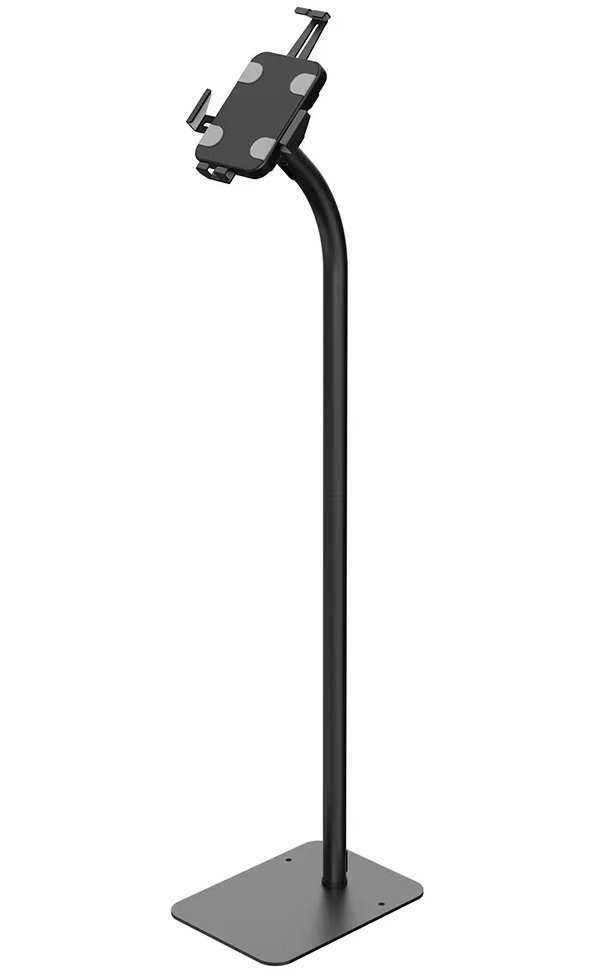 Neomounts FL15-625BL1/Držák tabletu/na podlahu/7,9-11" /náklon/rotace 360°/123,8cm/tloušťka tabletu 0-8,5mm/černý