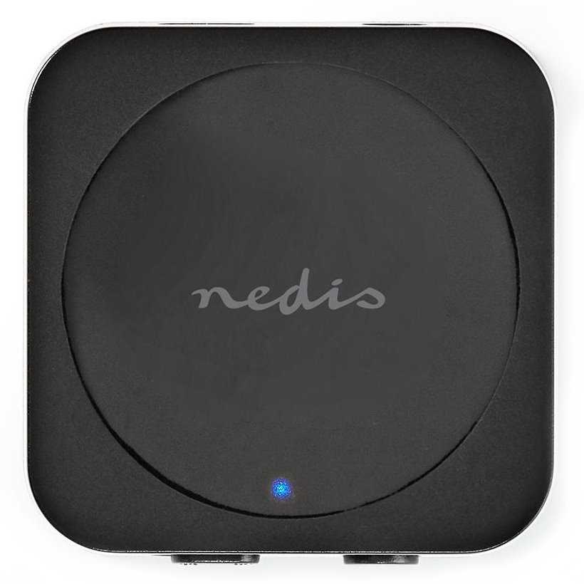NEDIS bezdrátový audio vysílač a přijímač/ Bluetooth 4.2/ 3,5mm výstup/ micro USB/ černý