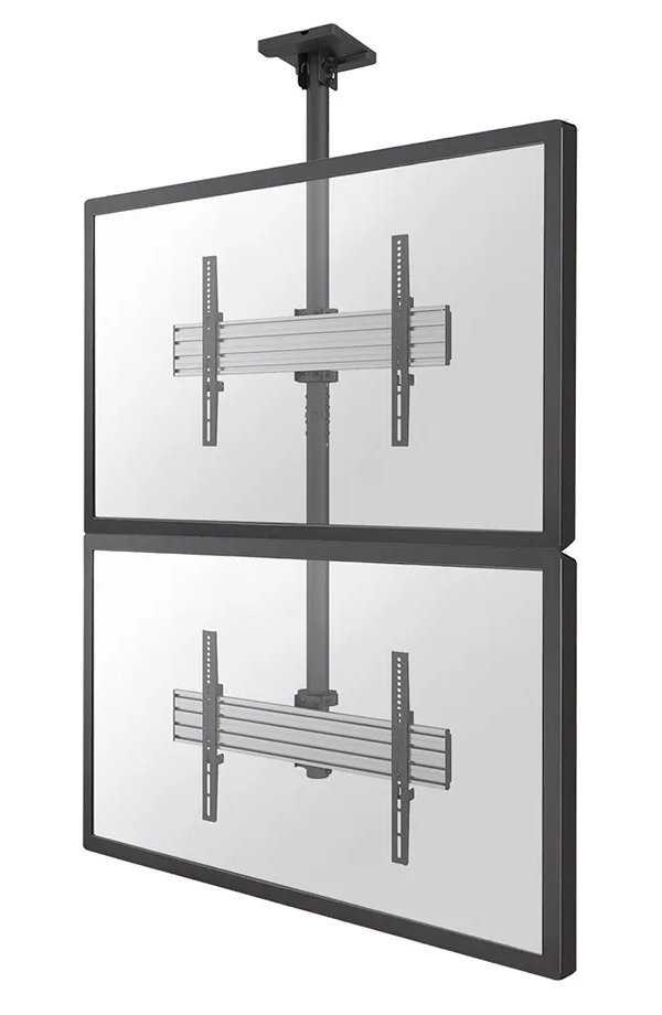 Neomounts Pro  NMPRO-C12 / Flat Screen Ceiling Mount - 1x2 (2 x vertical) / Black/silver