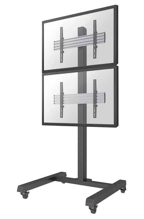 Neomounts Pro  NMPRO-M12 / Mobile Flat Screen Trolley - 1x2 (2 x vertical) - box 1/2 / Black/silver