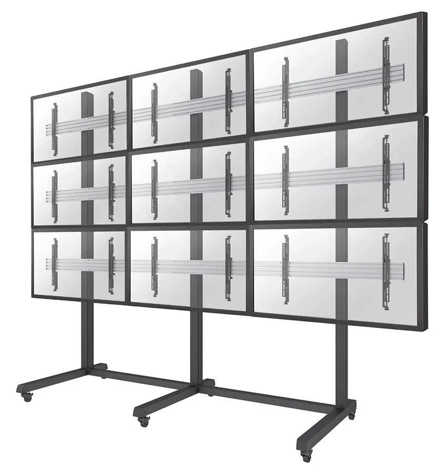 Neomounts Pro  NMPRO-M33 / Mobile Flat Screen Trolley - 3x3 (3 x horizontal/3 x vertical) - box 1/3 / Black/silver