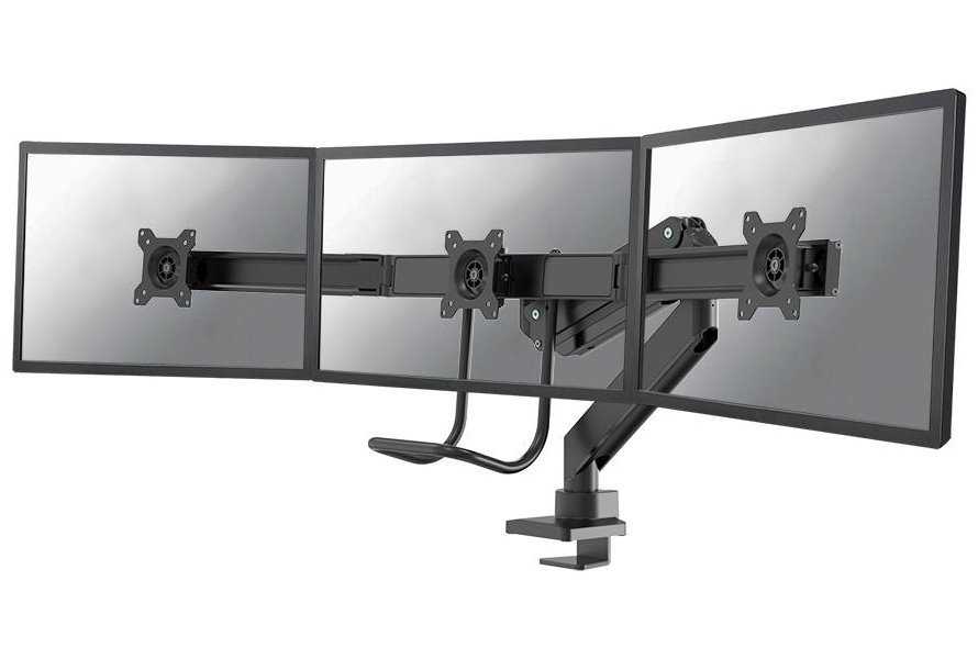 Neomounts Select  NM-D775DX3BLACK / Flat Screen Desk mount (17-27") desk clamp/grommet / Black