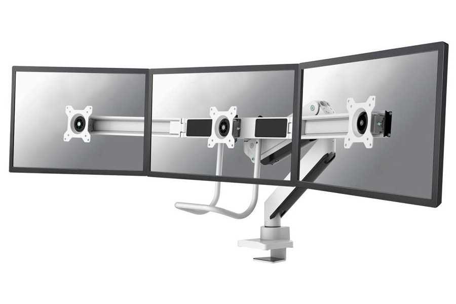 Neomounts Select  NM-D775DX3WHITE / Flat Screen Desk mount (17-27") desk clamp/grommet / White