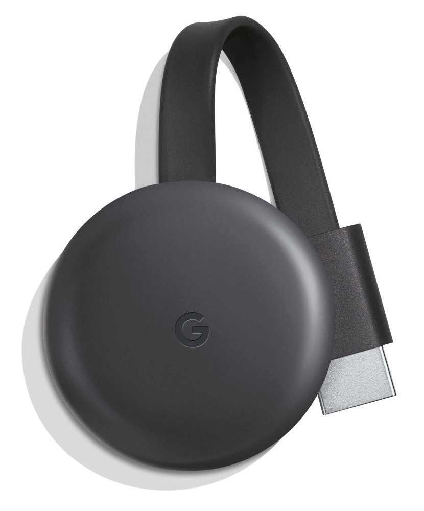 Google MMC Chromecast 3/ Full HD/ micro USB/ HDMI/ Wi-Fi/ Windows/ Android/ iOS/ bez USB adaptéru/ černý