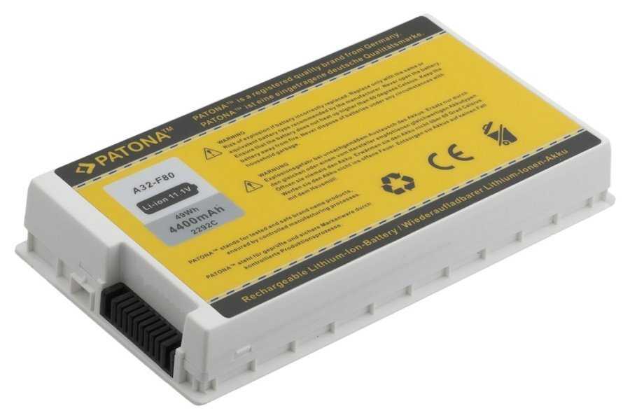 PATONA baterie pro ntb ASUS A32-F80 4400mAh 11,1V, bílá