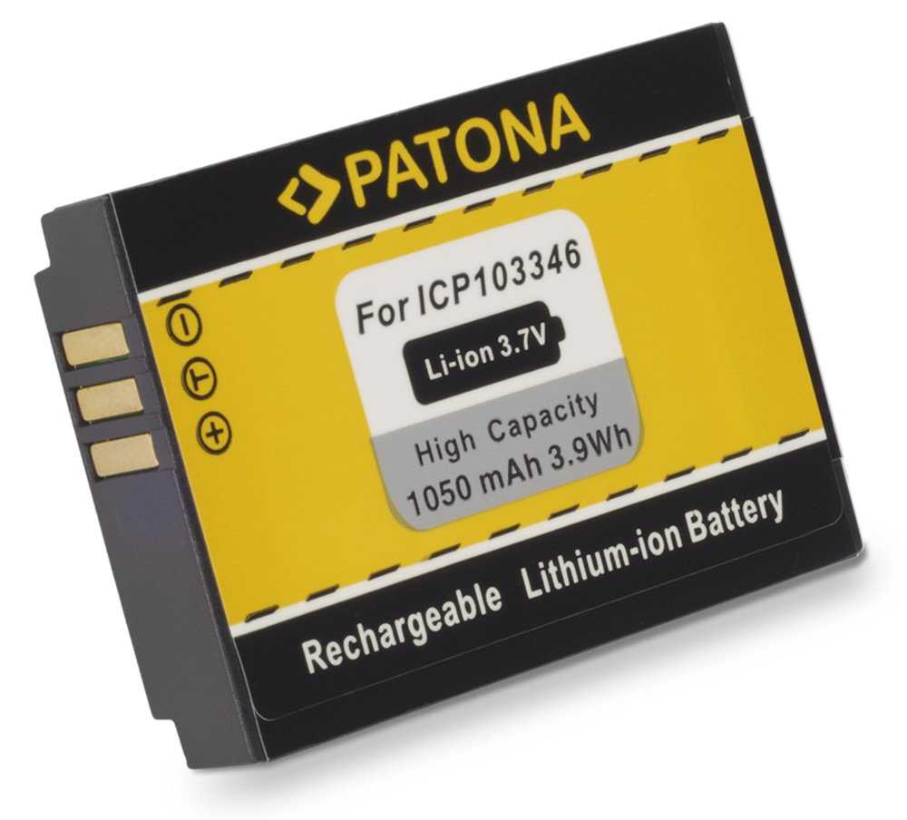 PATONA baterie pro digitální kameru Oregon ICP103346 1050mAh Li-Ion