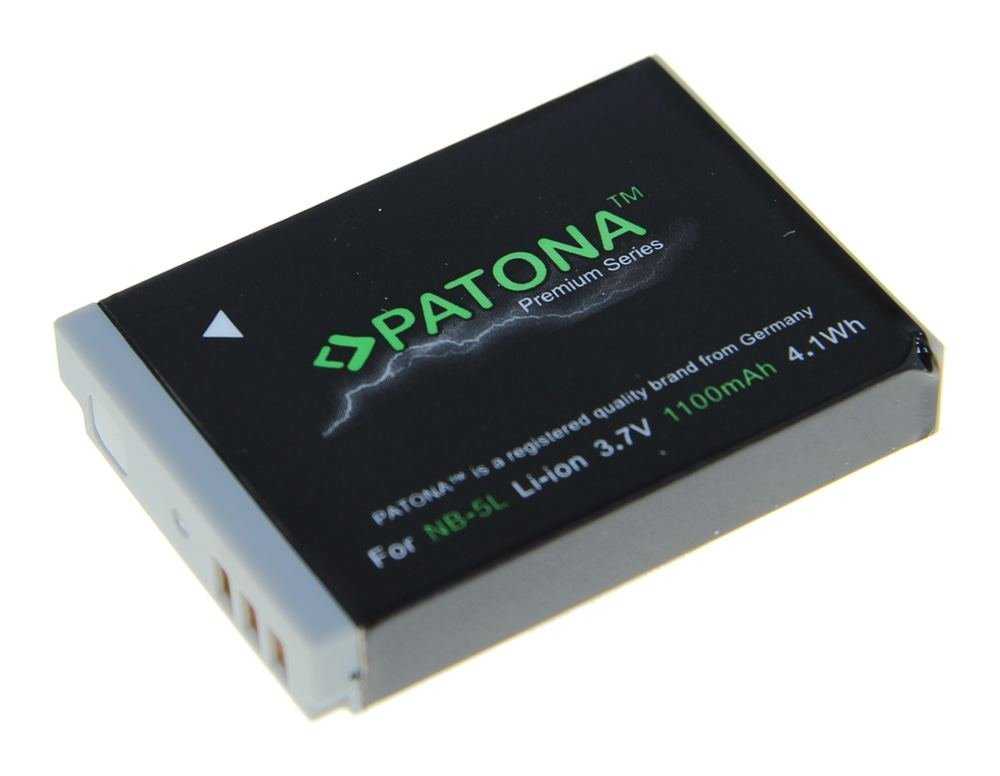 PATONA baterie pro foto Canon NB-5L 1100mAh Li-Ion Premium