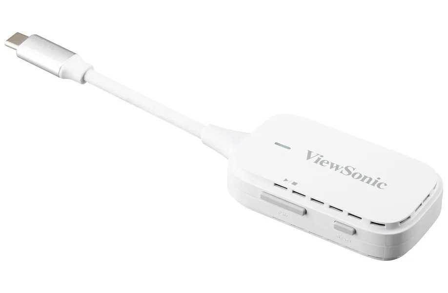 Viewsonic PJ-WPD-700  Wireless dongle (Tx + Rx) for USB type-C @Tx and HDMI+USB type A (charging) @Rx