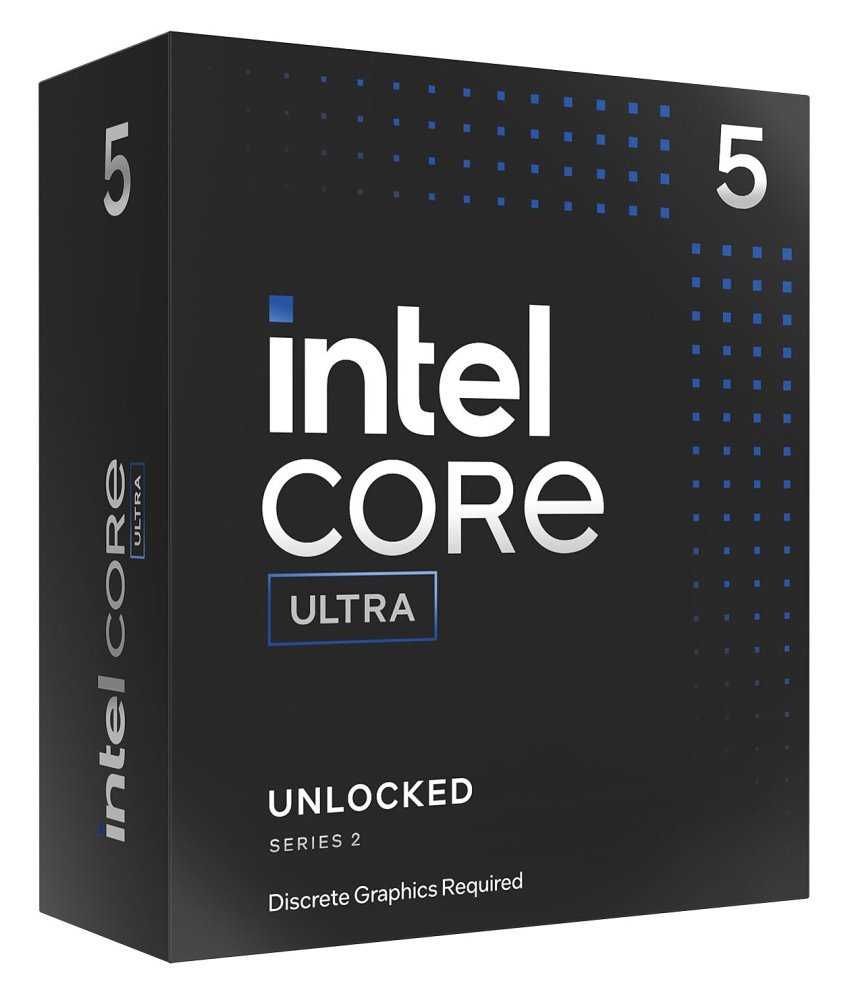 INTEL Core Ultra 5 245KF / Arrow Lake / LGA1851 / max. 5,2GHz / 6P+8E/14T / TDP 159W / bez VGA / BOX bez chladiče