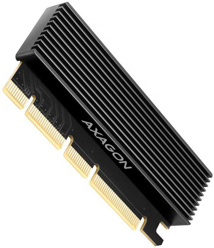 AXAGON adaptér do PCIe x16 pro 1x M.2 NVMe s chladičem / PCEM2-XS /