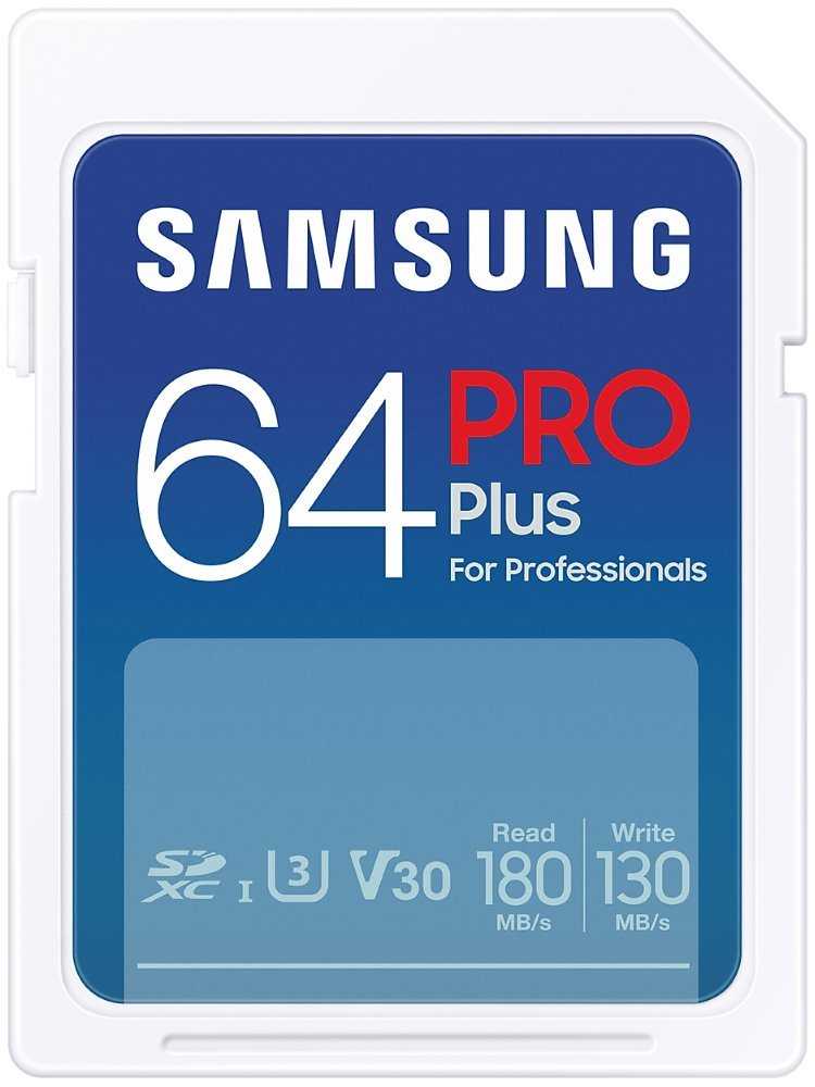 SAMSUNG PRO Plus SDXC64GB / CL10 UHS-I U3 / V30