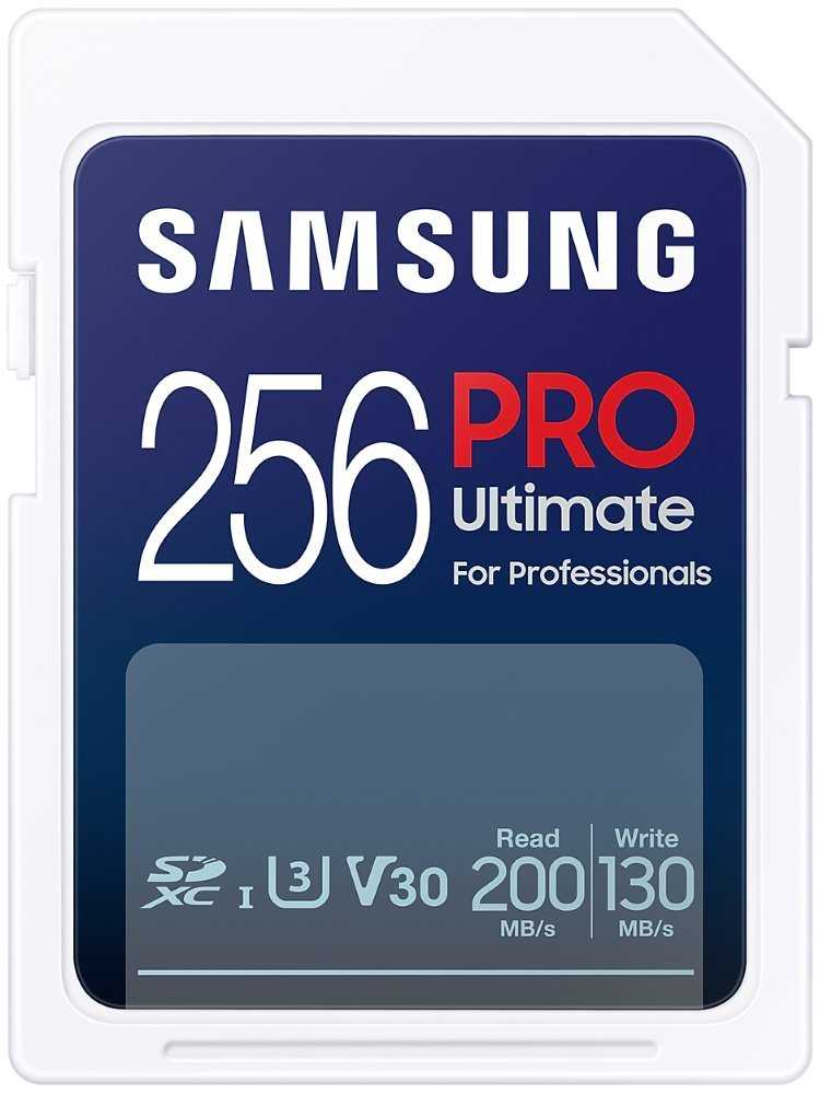 SAMSUNG PRO Ultimate SDXC 256GB / CL10 USH-I U3 / V30