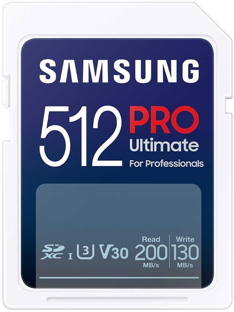 SAMSUNG PRO Ultimate SDXC 512GB / CL10 USH-I U3 / V30