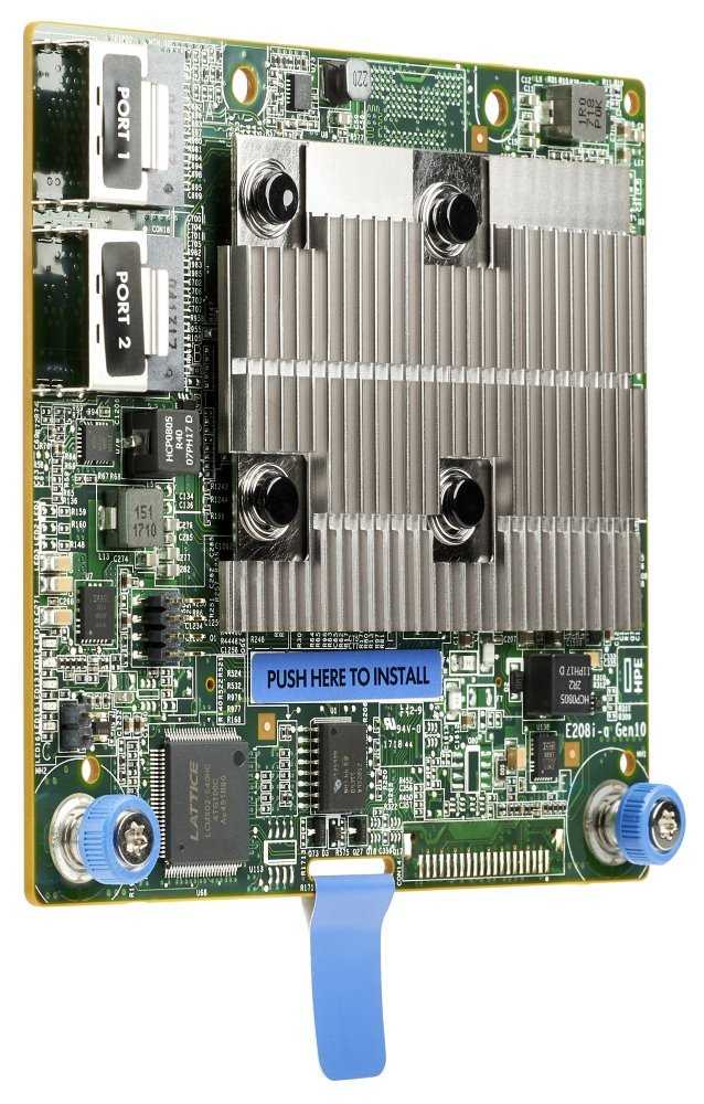 HPE Smart Array E208i-a SR G10 12G SAS ModularLHController (use only if co-existance with GPU needed)