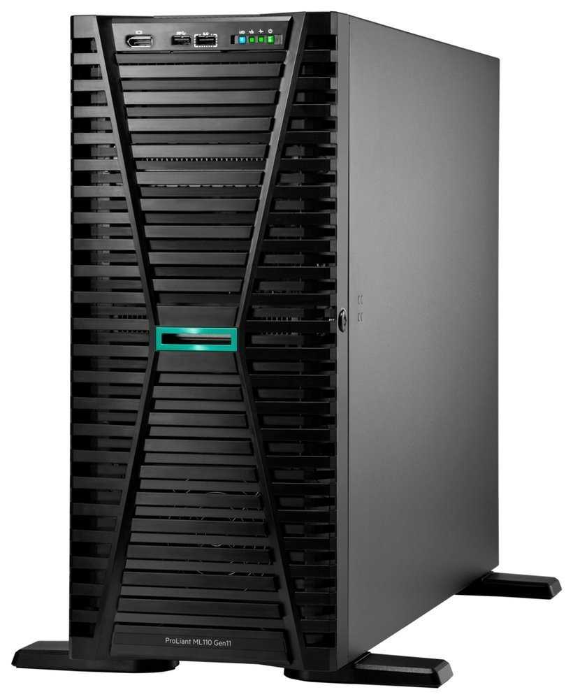 HPE PL ML110g11 3508U (2.1G/8C) 1x32G 2x2TB/7.2k SATA 2x1000W 4LFF VROC 2x1G NBD333 Smart Choice