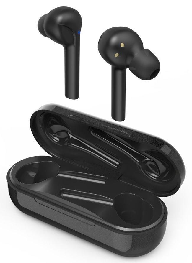 HAMA headset Style/ bezdrátová sluchátka + mikrofon/ špuntová/ Bluetooth/ přenos 10 m/ 16 Ohm/ černá