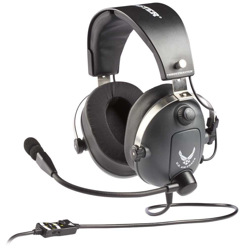 THRUSTMASTER headset T.FLIGHT U.S. AIR FORCE edice/ drátová herní sluchátka + mikrofon/ pro Xbox One, PS4 a PC