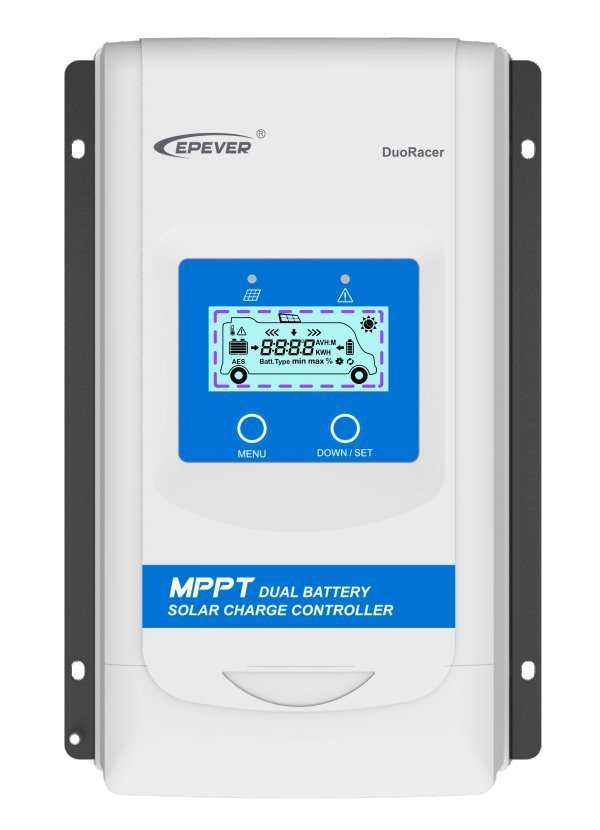 EPEVER DR1206-DDS solární MPPT regulátor 12/24 V, DuoRacer 10A, vstup 60V