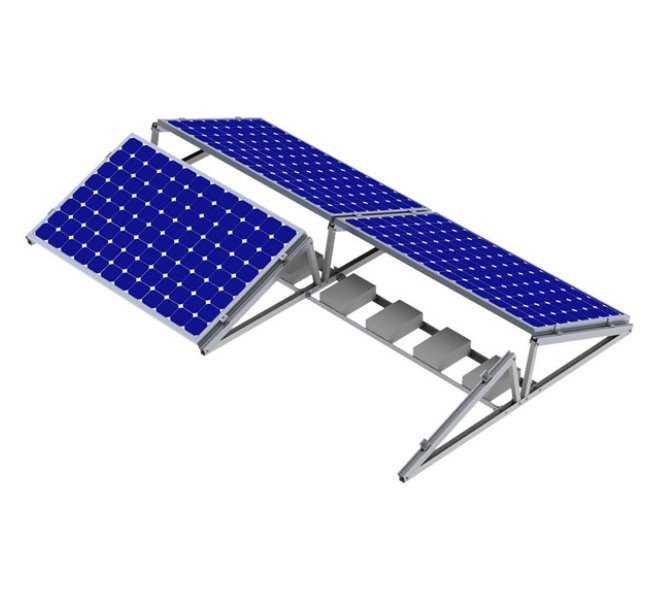 Solarmi kompletní držák SC pro uchycení 8ks sol. panelů na plochou střechu, typ východ-západ, 35mm, 1134mm