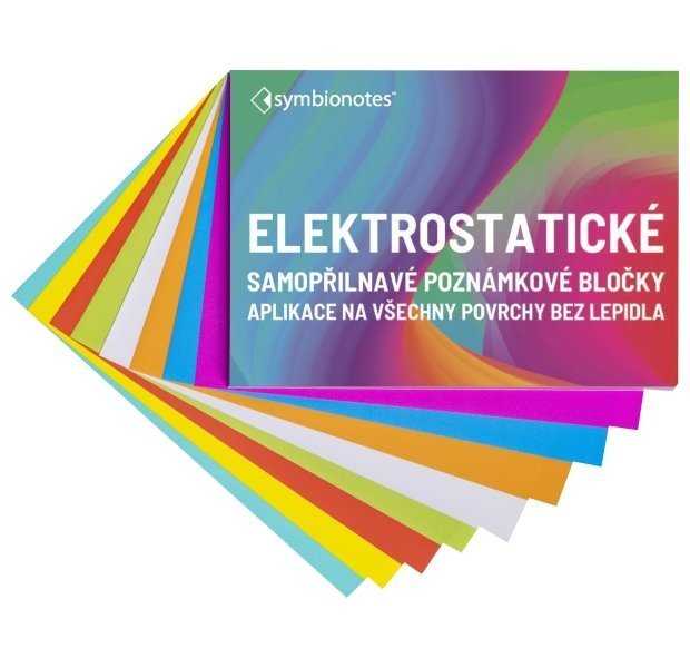 SYMBIO elektrostatické poznámkové bločky Symbionotes/ 70x100 mm/ MIX 7 barev/ 100 pack