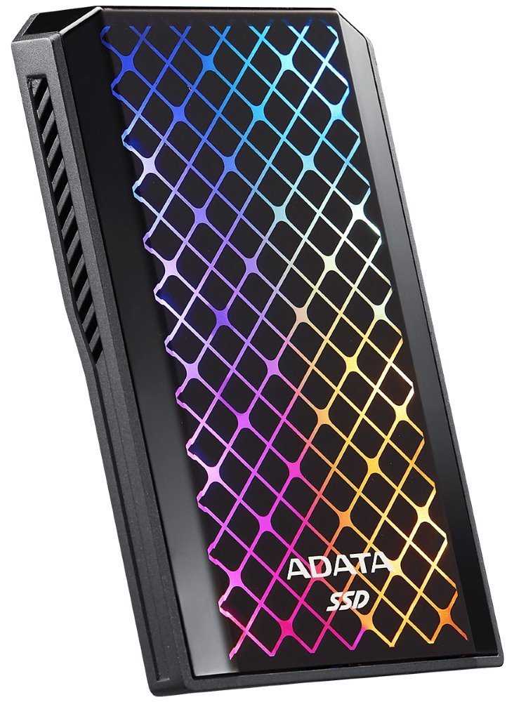ADATA SE900G 512GB SSD / Externí / USB 3.2 Type-C / 2000MB/s Read/Write / RGB / černý