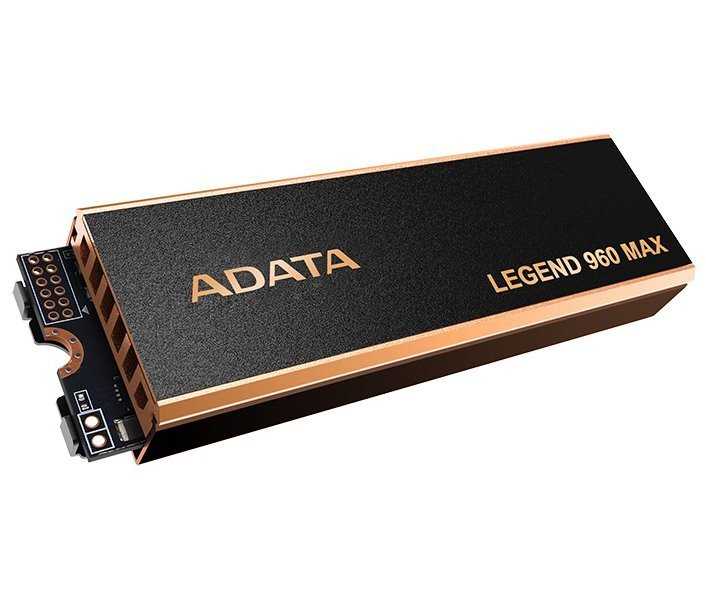 ADATA LEGEND 960 MAX vč. Heatsink 2TB SSD / Interní / PCIe Gen4x4 M.2 2280 / 3D NAND