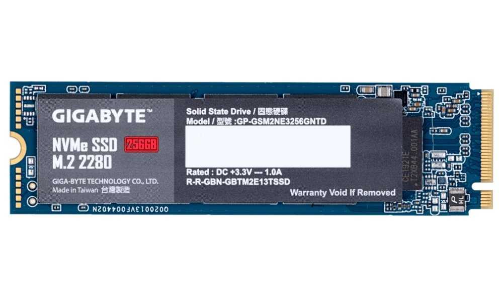 GIGABYTE NVMe SSD 256GB / Interní / M.2 PCIe Gen 3 x 4 NVMe 1.3 / 2280 / 3D TLC