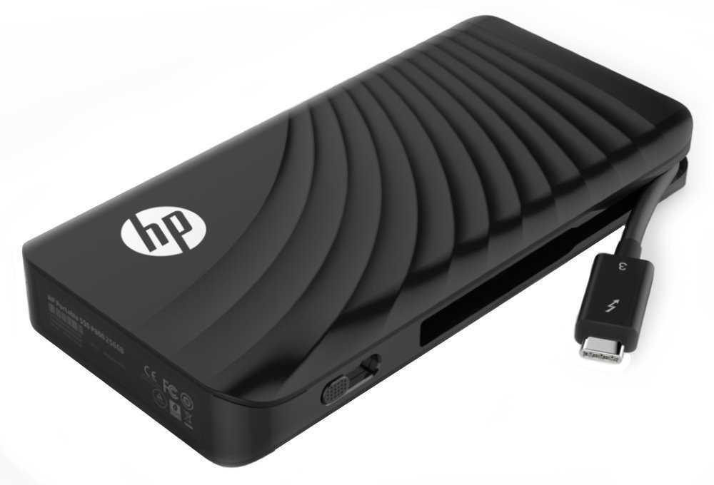 HP Portable SSD P800 256GB / Externí / Thunderbolt TM 3 Type-C / černý