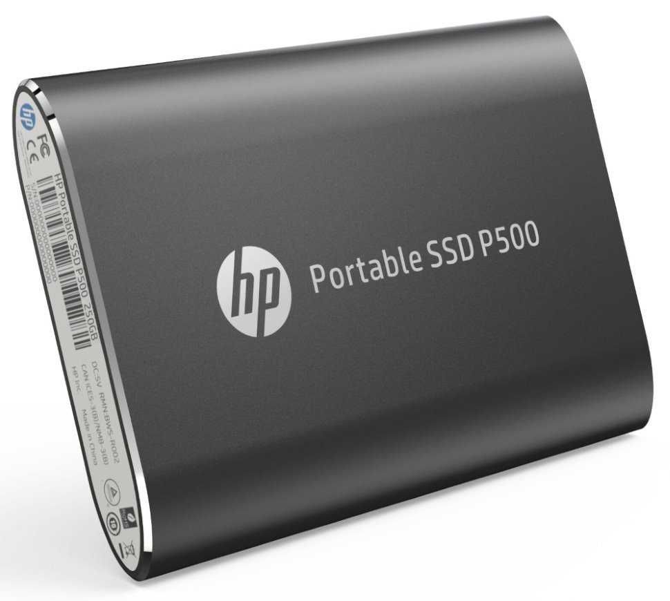 HP Portable SSD P500 250GB / Externí / USB Type-C / černý