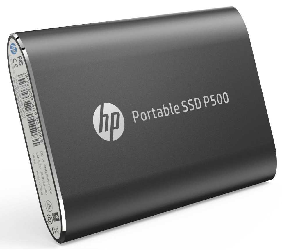 HP Portable SSD P500 500GB / Externí / USB Type-C / černý
